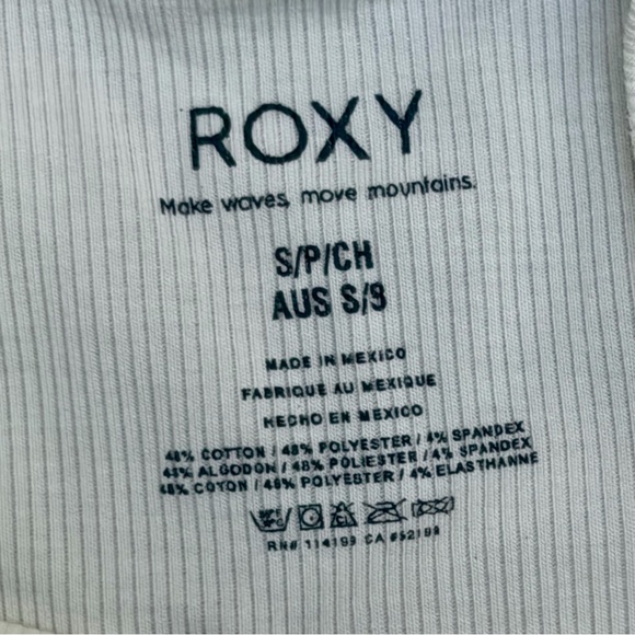 Roxy White 'Since 1990' Graphic Crop Tank - Small - Picture 3 of 4